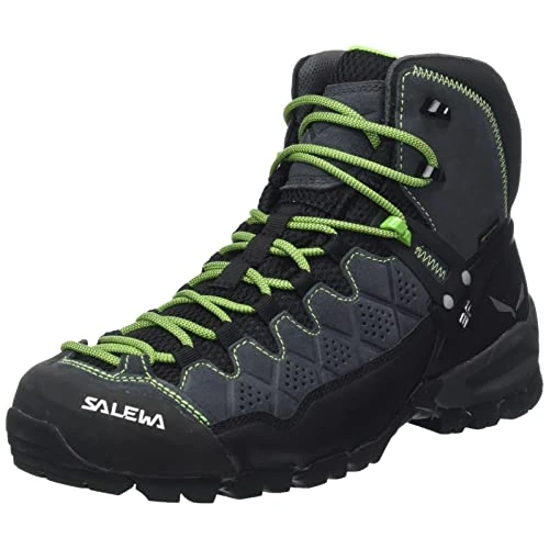 SALEWA MS ALP TRAINER MID GTX, Botas de senderismo Hombre, Onyx Pale Frog, 45 EU