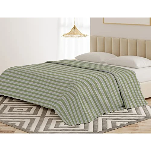 Offerta a tempo: Banzaii Telo Copriletto Multiuso 170x250 cm, Copridivano Universale, Telo Arredo per Letto e Divano, Copritutto Resistente Ilaria Verde - 0.00% da 24.99 € a 24.99 €