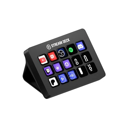 Elgato Stream Deck MK.2 – Controller da studio, 15 tasti macro, attiva azioni nelle app e in software quali OBS, Twitch, ​YouTube e altro, funziona con Mac e PC