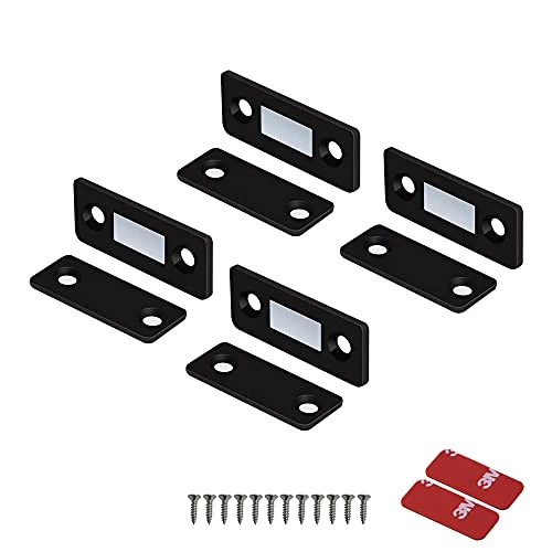 Offerta a tempo: Mousike Magnete per Porta Magnetica Ultra Sottile per Armadietto Magnete per Cassetto in Acciaio Inox per Chiusura Porta Scorrevole Armadio da Cucina Armadio Armadio Closer (4 Pezzi, Nero) - 0.00% da 8.99 € a 8.99 €