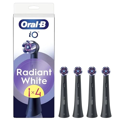 Offre limitée : Oral-B Lot De 4 Brossettes De Rechange Radiant White, Authentiques, Noires, Brossage Avancé Grâce Aux Pétales De Polissage pour Le Blanchiment des Dents, pour Les Brosses Electriques Oral B IO de 35.86 EUR à 32.99 EUR (remise 8%)