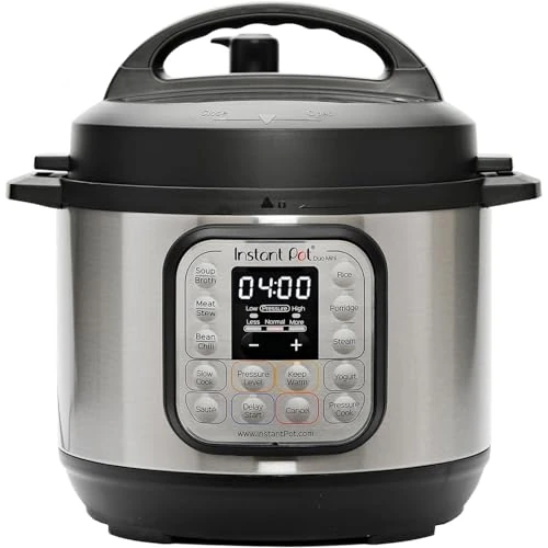 Instant Pot Electric Pressure Cooker Duo Mini 3L, 7-in-1 Multi-Cooker, Stainless Steel Pressure Cooker, 700 W