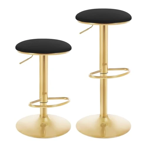 Offerta a tempo: WOLTU Sgabelli da Cucina Set di 2 Girevoli a 360°, Nero - 37% da 99.99 € a 63.16 €