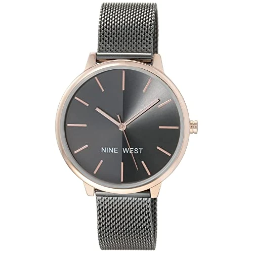 Offerta a tempo: Nine West Orologio con bracciale a maglie da donna - 74% da 55.13 € a 14.11 €