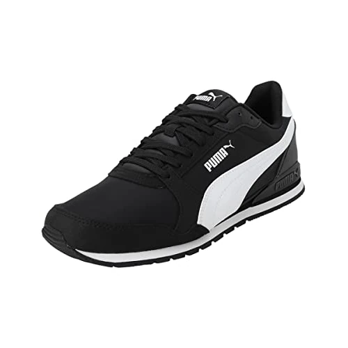 PUMA Unisex ST Runner v3 NL Sneakers, Puma Black-Puma White, 44.5 EU