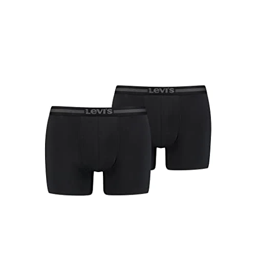 Levi's Boxer Ropa interior, Negro (Jet Black), M Hombre