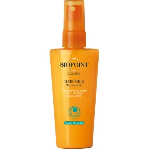Zeitlich begrenztes Angebot: Biopoint Solaire Hair Milk Sonnenschutzspray für Haar, feuchtigkeitsspendende und pflegende Wirkung, unsichtbare Textur, verleiht Schutz und Glanz, 100 ml von 8.57 € auf 8.57 € (0.00% Rabatt)