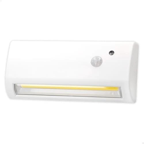 Offerta a tempo: AKTIVE - Lampada da Parete LED Esterna Con Sensore di Movimento, 14,5 x 6,5 x 3,5 cm, Impermeabile, a Batteria (4 AA) - 0.00% da 9.95 € a 9.95 €