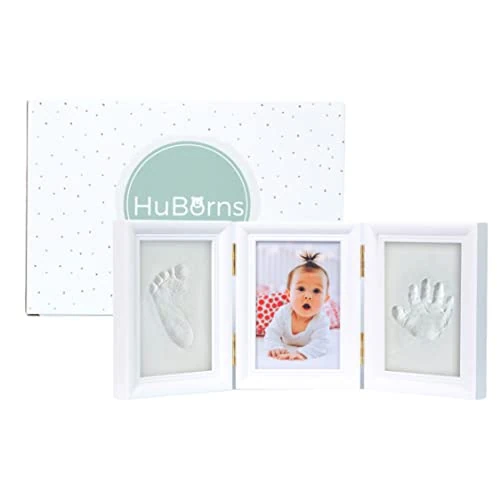 Oferta limitowana: HuBorns - Ramka Na Odciski Stóp Noworodka, Gliniana Ramka Na Zdjęcia Odcisków Stóp i Dłoni Noworodka, Bez Pęknięć, Oryginalne Prezenty Dla Niemowląt Chłopiec i Dziewczynka z 119.99 zł na 119.99 zł (oszczędź 0.00%)
