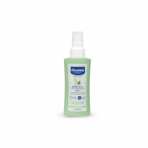 Offerta a tempo: Mustela BABYZzz Talco Non Talco Spray, Corpo, Neonati, Bambini, Tutta la Famiglia - Protezione Naturale dalle Zanzare, Regola la Sudorazione e gli Odori Corporei, Sicuro Fin dalla Nascita (100ml) - 37% da 12.50 € a 7.92 €