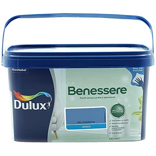 Offerta a tempo: Dulux Benessere Pittura Colorata all'Acqua per Interni Superlavabile Anti Muffa Anti — 24% da 32,99 € a 24,99 €