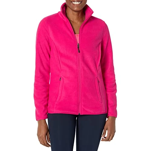Limitiertes Angebot: Amazon Essentials Damen Polar-Soft-Fleece-Jacke mit durchgehendem Reißverschluss (erhältlich in Übergröße), Rosa, XXL von 23.80 EUR auf 20.23 EUR (Spare 15%)