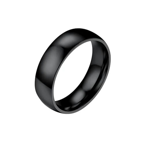 Offerta a tempo: PROSTEEL Anello Donna Nero Anelli Uomo Acciaio Nero Colore Nero Fede Anelli Acciaio Inossidabile Misura 17 - 0.00% da 20.99 € a 20.99 €