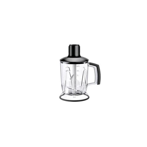 Braun MQS 601 BK Stand Mixer Attachment with EasyClick Plus System - Accessories for Braun MultiQuick 7 and 9 Hand Blender, BPA-Free, Capacity 1.25 L, Black