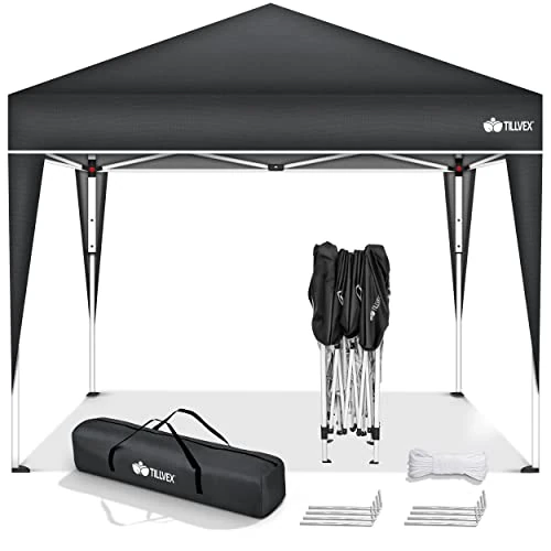 Oferta limitada: tillvex Gazebo Plegable Cenador 3x3m Impermeable | Pabellon de Jardin Pop-up Regulable en Altura | Carpa de jardín protección UV 50+ | Cenador de Fiesta con Bolsa (Antracita) de 99.79 € a 81.05 € (ahorro 19%)