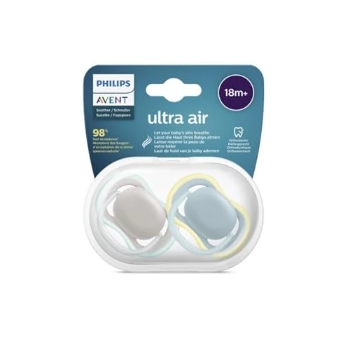 Oferta limitada: Philips Avent SCF349/01, 2 Chupetes Ultra Air Ortodoncias y sin BPA, 18 meses y +, Pezón extra firme de 9.59 EUR a 9.59 EUR (ahorro 0%)