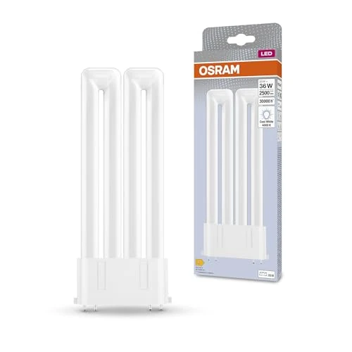 Offerta a tempo: OSRAM Lampada DULUX F36 LED per base 2G10, 2500 lumen, bianco freddo (4000K), sostituzione della tradizionale lampada Dulux da 36W - 45% da 26.29 € a 14.47 €