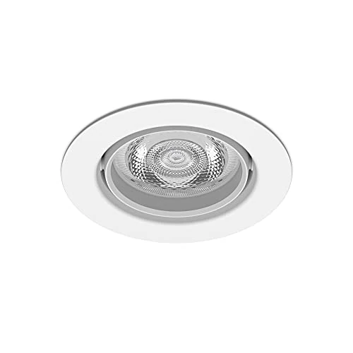 Philips Lighting Faretto da Incasso LED Impala, Equivalente a 6W, 27K, Dimmerabile, Bianco