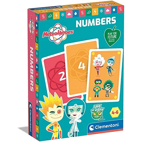 Clementoni- Meteo Heroes Educativo de 4 años – Tarjetas de Juego para niños – Play For Future – Fabricado en Italia, Multicolor (16344)