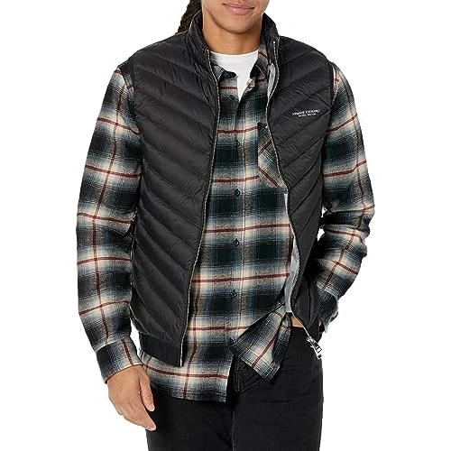 Limited offer: Armani Exchange Men's Real Down Quilted Packable Vest Vest (pack of 1) from 100.00 EUR to 100.00 EUR (save 0%)