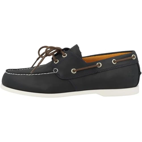 Timberland Homme Cedar Bay 2 Eye Boat Shoe, Navy Full Grain, 43.5 EU