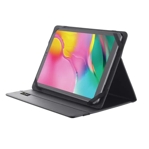 Offerta a tempo: Trust Mobile Primo Custodia Folio Riciclata per Tablet da 10 Pollici, Cover Protettiva Universale con Funzione di Supporto - Nero - 0.00% da 9.99 € a 9.99 €