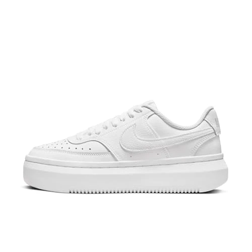 Offerta a tempo: Nike Court Vision Alta, Scarpe da Ginnastica Donna, Bianco (White/White-White), 42.5 EU - 37% da 89.99 € a 56.53 €