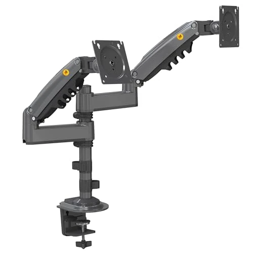 Offerta a tempo: Ergosolid H180 Supporto Doppio Monitor per Carichi Pesanti 17-35 pollici, Braccio 2 Schermi Molla Gas Rinforzato, VESA 75x75 100x100, 9kg per Braccio, Girevole Inclinabile, Grafite - 0.00% da 49.99 € a 49.99 €