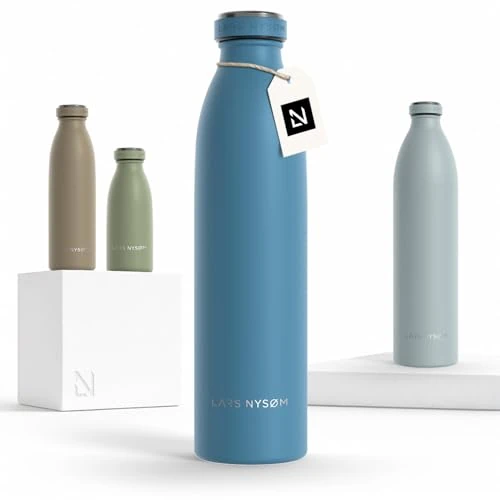 Zeitlich begrenztes Angebot: LARS NYSØM Trinkflasche 750ml - Trinkflasche Edelstahl - Thermosflasche von 33.99 € auf 24.99 € (26% Rabatt)