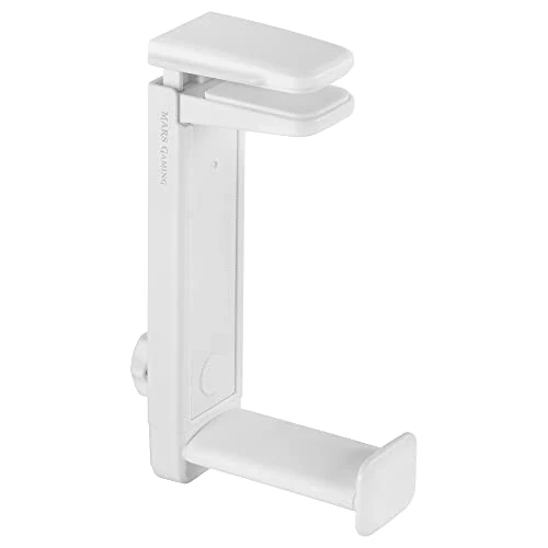 Oferta limitada: Mars Gaming MHH2, Soporte para Auriculares Dual con Pinza, Instalación Bajo o sobre Mesa, Rotación 360º, Tamaño Ajustable, Sujeción Firme y Almohadillas Protectores, Blanco de 12.89 EUR a 12.89 EUR (ahorro 0%)