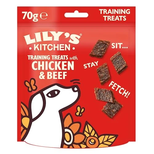 Oferta limitada: Lily's Kitchen Elaborado con Ingredientes Naturales Paquete de golosinas para Perros Adultos golosinas para Entrenamiento Hora de Aprender con Pollo y Ternera 8 × 70g de 30.85 € a 23.45 € (ahorro 24%)