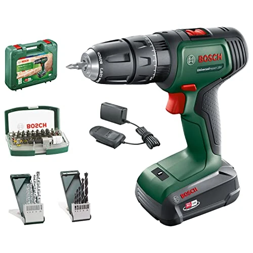 Bosch akumulatorowa wiertarko-wkrętarka udarowa UniversalImpact 18V (1 akumulator, system 18V, walizka) – Amazon Edition