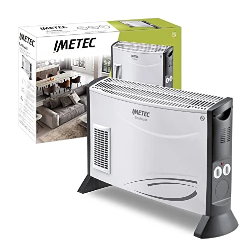 Imetec Eco Rapid, 2000W Electric Stove, Low Energy Technology, 4-Temperature Convector, Ambient Thermostat, Quiet