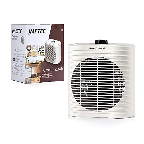 Limited-time offer: Imetec Compact Air, Small and Powerful Fan Heater, Electric Heater, 2000 W, Integrated Handle, Adjustable Temperature, Antifreeze Function, Overheat Protection Device from 45.00 GBP to 45.00 GBP (save 0%)