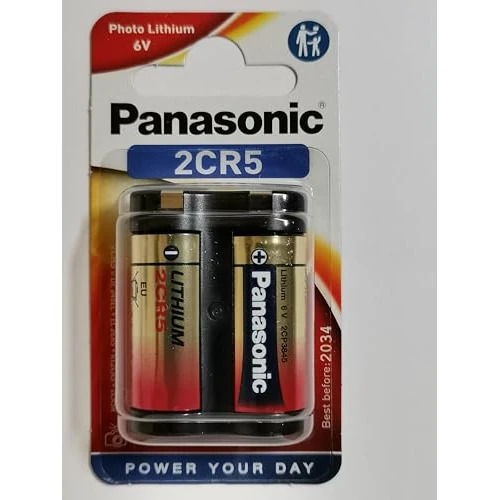 ‎Corp. Panasonic 2CR5 Baterie, Wielokolorowy, 6V