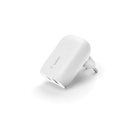 Offerta a tempo: Belkin Doppio caricabatteria da parete USB type C PPS PD 37 W, porta type C con Power Delivery (25 W) e type A (12 W) - 47% da 29.99 € a 15.99 €