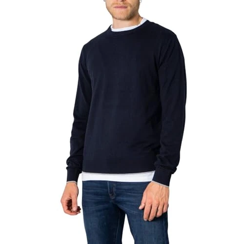 Offerta a tempo: ARMANI EXCHANGE Crew Neck, Maglione, Uomo, Blu, XS - 29% da 100.00 € a 71.24 €