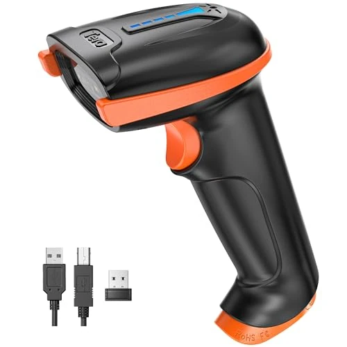 Oferta limitowana: Tera Skaner kodów kreskowych 1D 2D QR bezprzewodowy 2,4 GHz + przewodowy USB 2.0, skaner ręczny, czytnik kodów kreskowych 5 mil, zasięg 100 m, obsługuje skanowanie ekranu, model aktualizacja D5100 z 202.18 zł na 202.18 zł (oszczędź 0.00