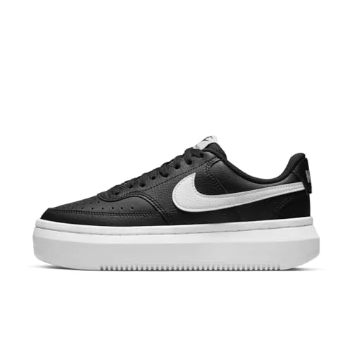 Nike Court Vision Alta, damesschoenen, Zwart, Wit, 39 EU