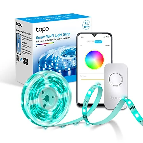 Oferta limitada: Tapo L900-5 – Tira LED Wi-Fi de 5M, 12V, 16 millones de colores con 2100 mcd, adecuado para la familia, sincronización con música, compatible con Google y Alexa de 24.99 EUR a 17.90 EUR (ahorro 28%)