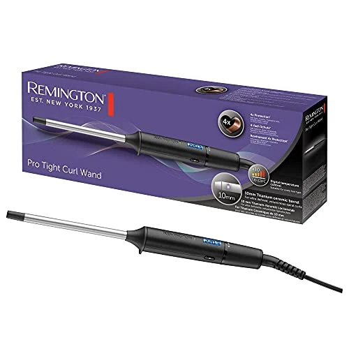 Offerta a tempo: Remington Ferro Arricciacapelli - Per riccioli piccoli 10 mm - Mini Pro Digital: Protezione 4x, Rivestimento in tormalina e ceramica; Display LCD 130-220°C, riccioli a spirale e ricci afro, CI6X10 - 53% da 40.00 € a 18.99 €