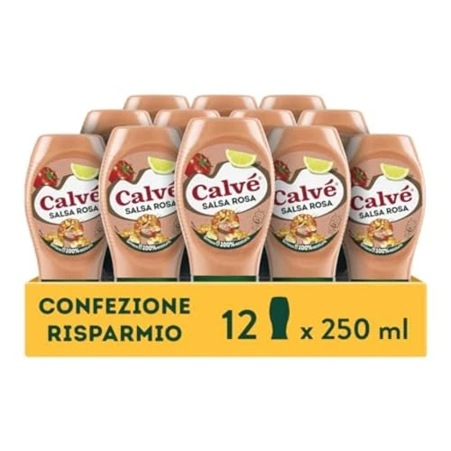 Offerta a tempo: Calvé Salsa Rosa, 12 Pezzi da 250 ml — 38% da 29,88 € a 18,48 €