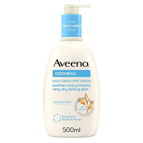 Offerta a tempo: Aveeno Dermexa Crema Corpo Emolliente, Crema corpo per pelle secca e pruriginosa, Crema corpo idratante senza profumo, Crema corpo idratante pelle secca con Avena e Ceramidi, 500 ml - 31% da 22.99 € a 15.75 €