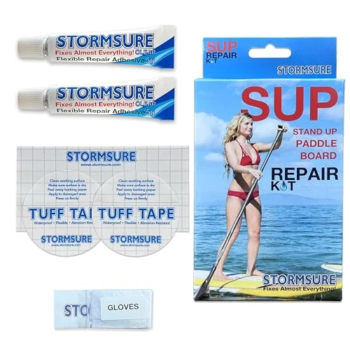 Stormsure SUP - Stand-Up-Paddleboard Reparaturset. Wasserdichte, Langlebige, Flexible und Druckbeständige Reparaturen für Paddleboards