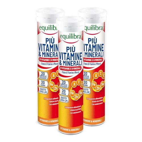 Offerta a tempo: Equilibra Integratori Alimentari, Più Vitamine e Minerali — 28% da 14,49 € a 10,49 €