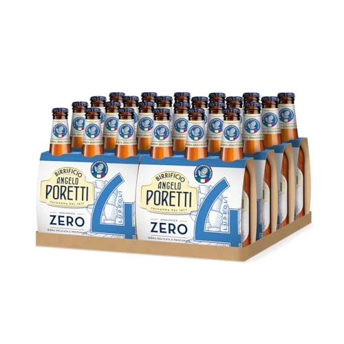 Offerta a tempo: Birrificio Angelo Poretti 4 Luppoli ZERO.ZERO - 24 bottiglie da 330ml - 16% da 19.92 € a 16.64 €