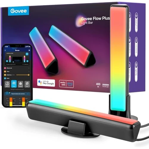 Tijdelijke aanbieding: Govee RGBICWW Led tv-achtergrondverlichting, werkt met Alexa en Google Assistant, led-lamp, synchronisatie met muziek, app-bediening, dimbaar, 16 miljoen kleuren, voor kamer, gaming-decoratie van 79.99 € naar 69.99 € (13% korting)