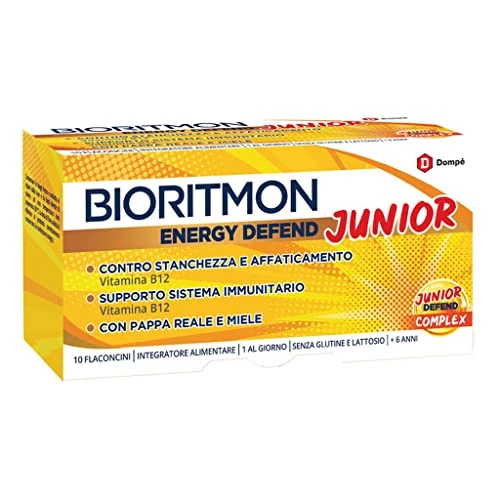 Offerta a tempo: Dompé Bioritmon Energy Defend JUNIOR - Vitamina B12 Pappa Reale e Miele — 27% da 12,27 € a 8,93 €