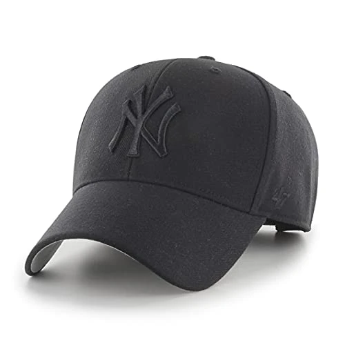 47 New York Yankees MLB MVP Casquette de Baseball Mixte Réglable Logo Noir, Noir , Taille unique