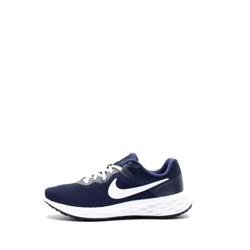 Nike Revolution 6 Straßenlaufschuh für Herren, Midnight Navy/White-Obsidian-Ashen Slate, DC3728-401, 47 EU (12.5 US)
